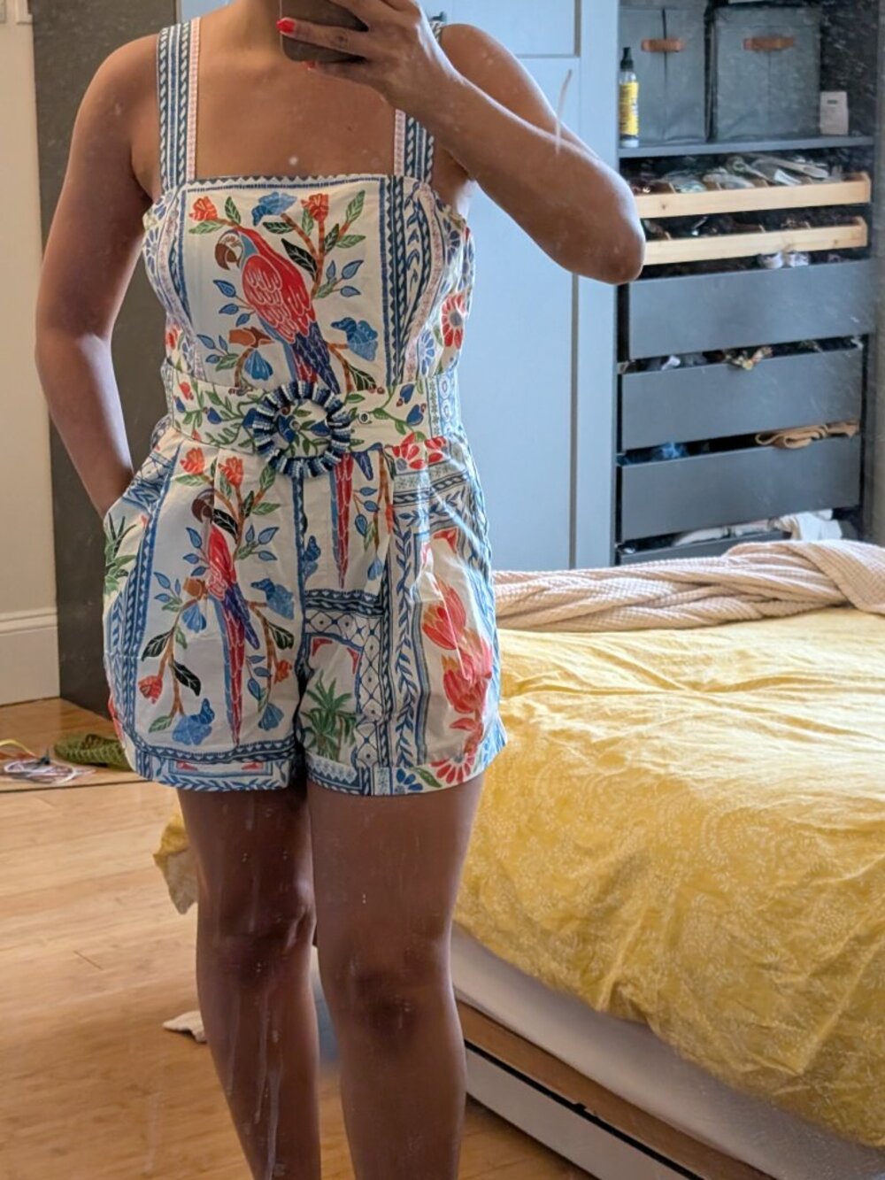 Farm Rio tropical print romper | size S - Picture 8 of 8